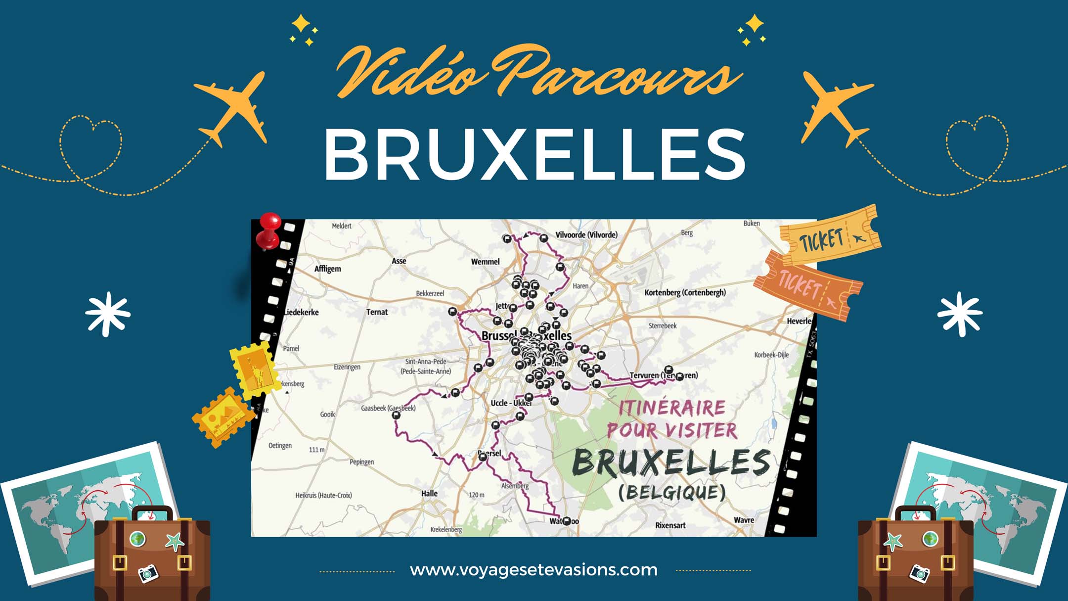vidéo parcours Bruxelles en Belgique