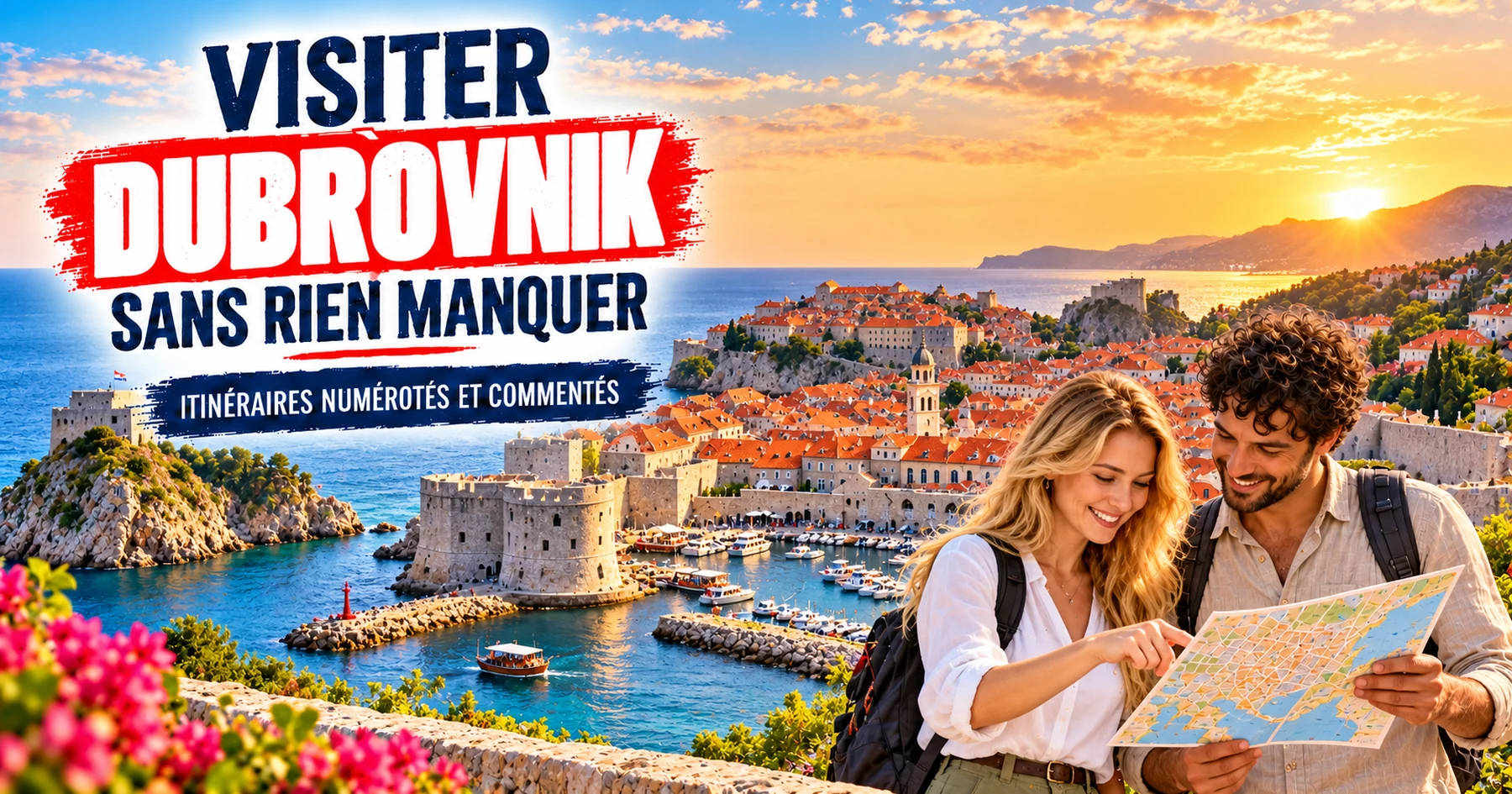 Visiter Dubrovnik : itinéraires numérotés et commentés