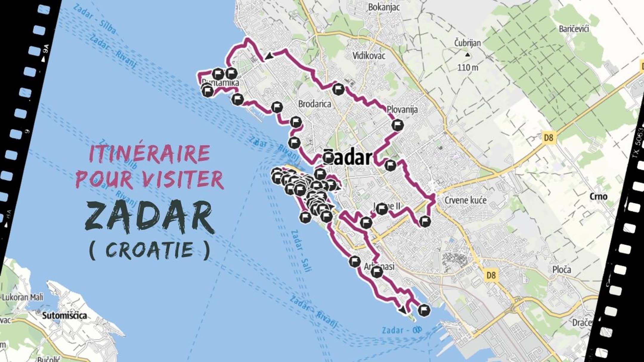itineraire pour visiter Zadar en Croatie