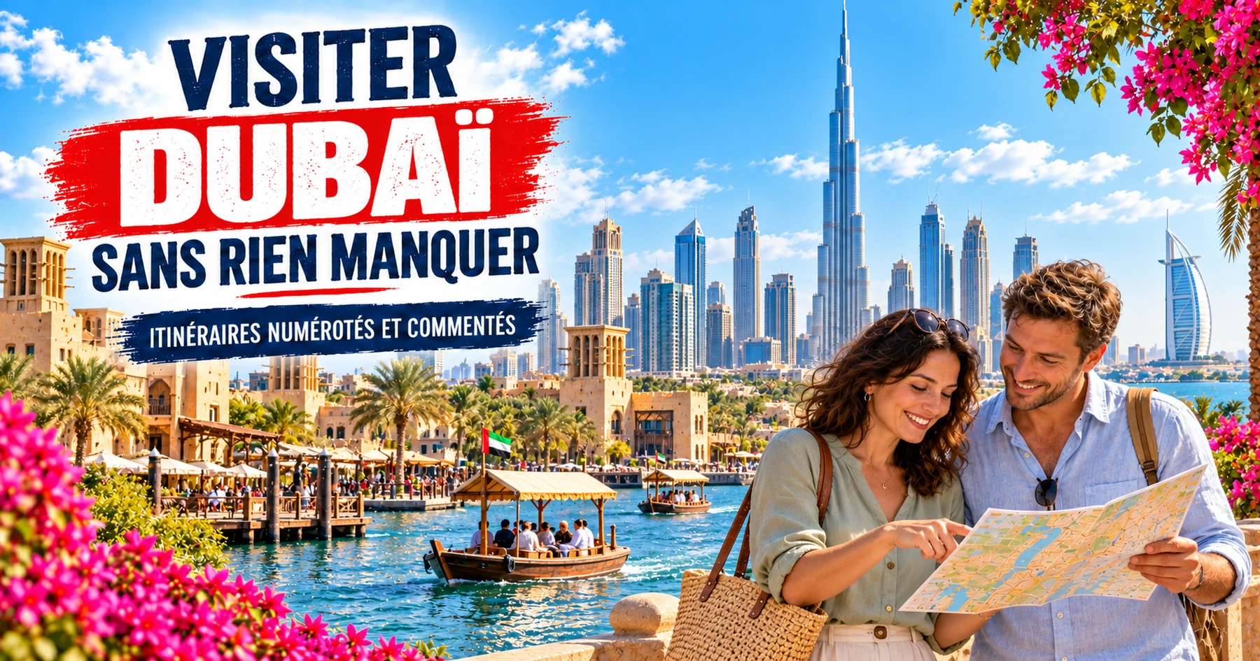 Visiter Dubaï — itinéraires numérotés et commentés