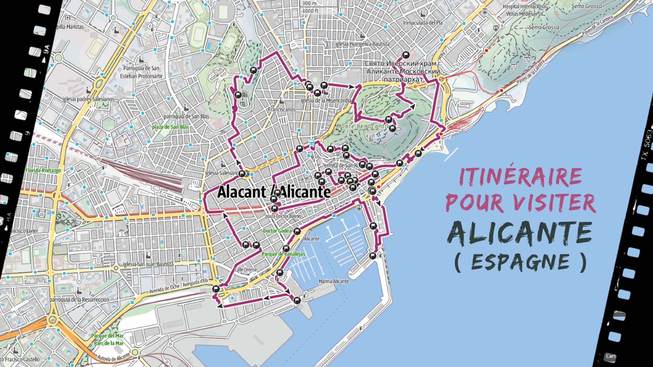 itineraire pour visiter Alicante en Espagne