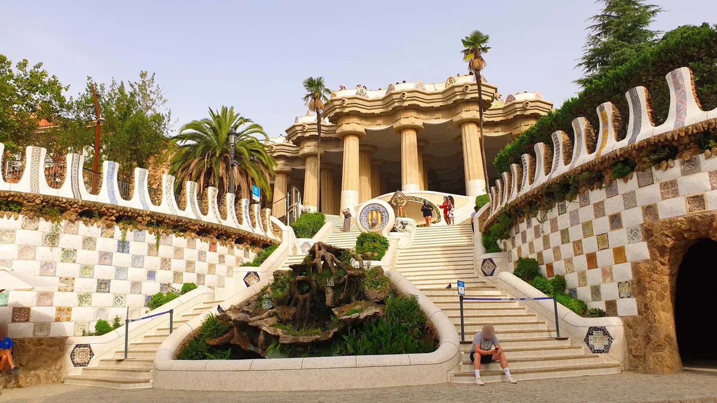 Escalinata monumental à Barcelone, Espagne