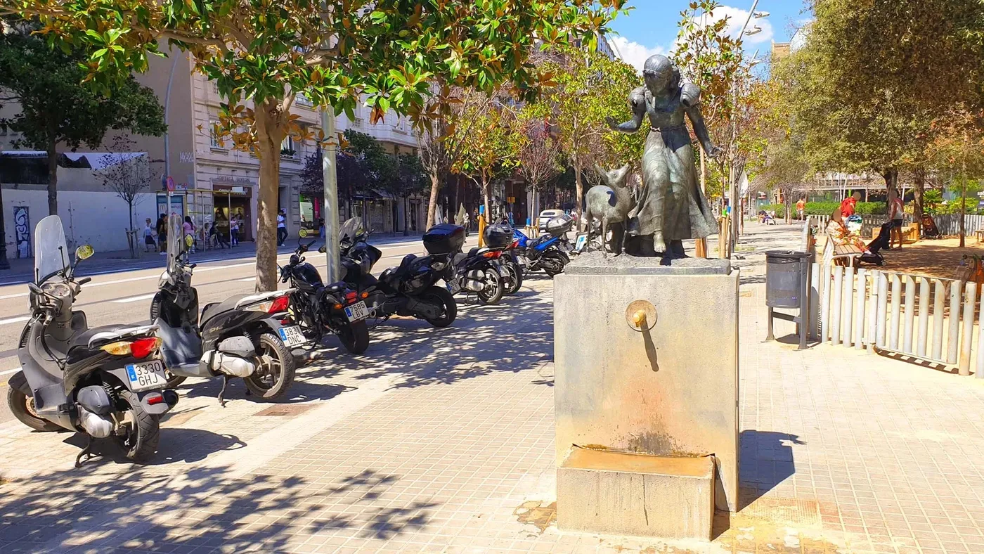 Font de la Blancaneu à Barcelone, Espagne