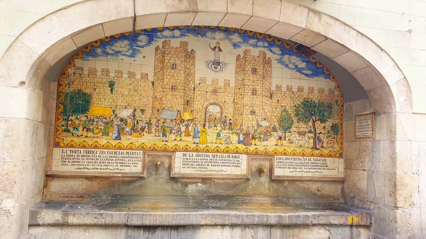 Font de la Portaferrissa à Barcelone, Espagne