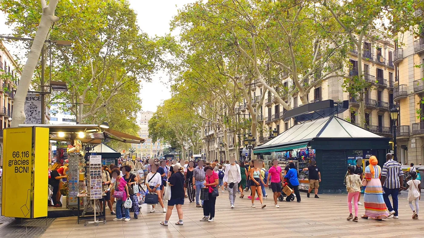 La Rambla à Barcelone, Espagne