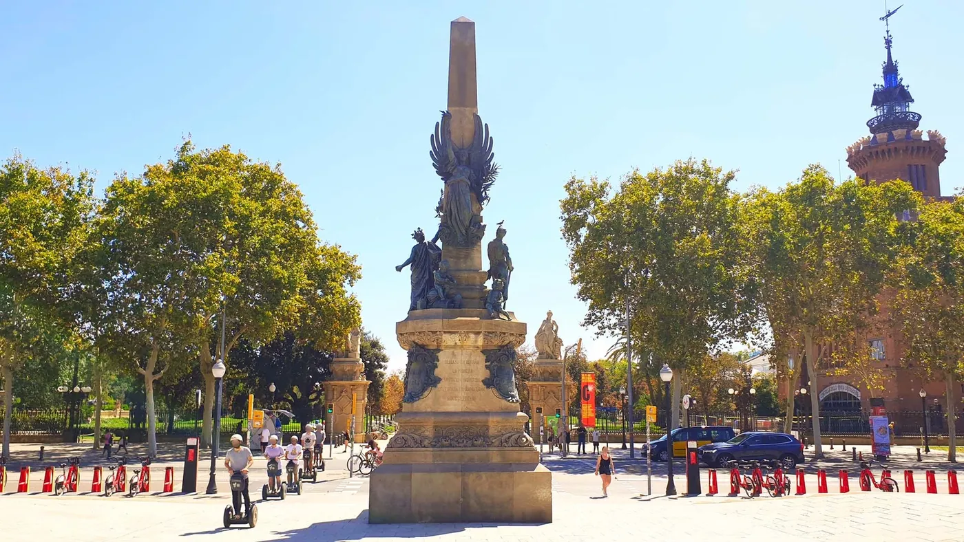 Monument a Rius i Taulet à Barcelone, Espagne
