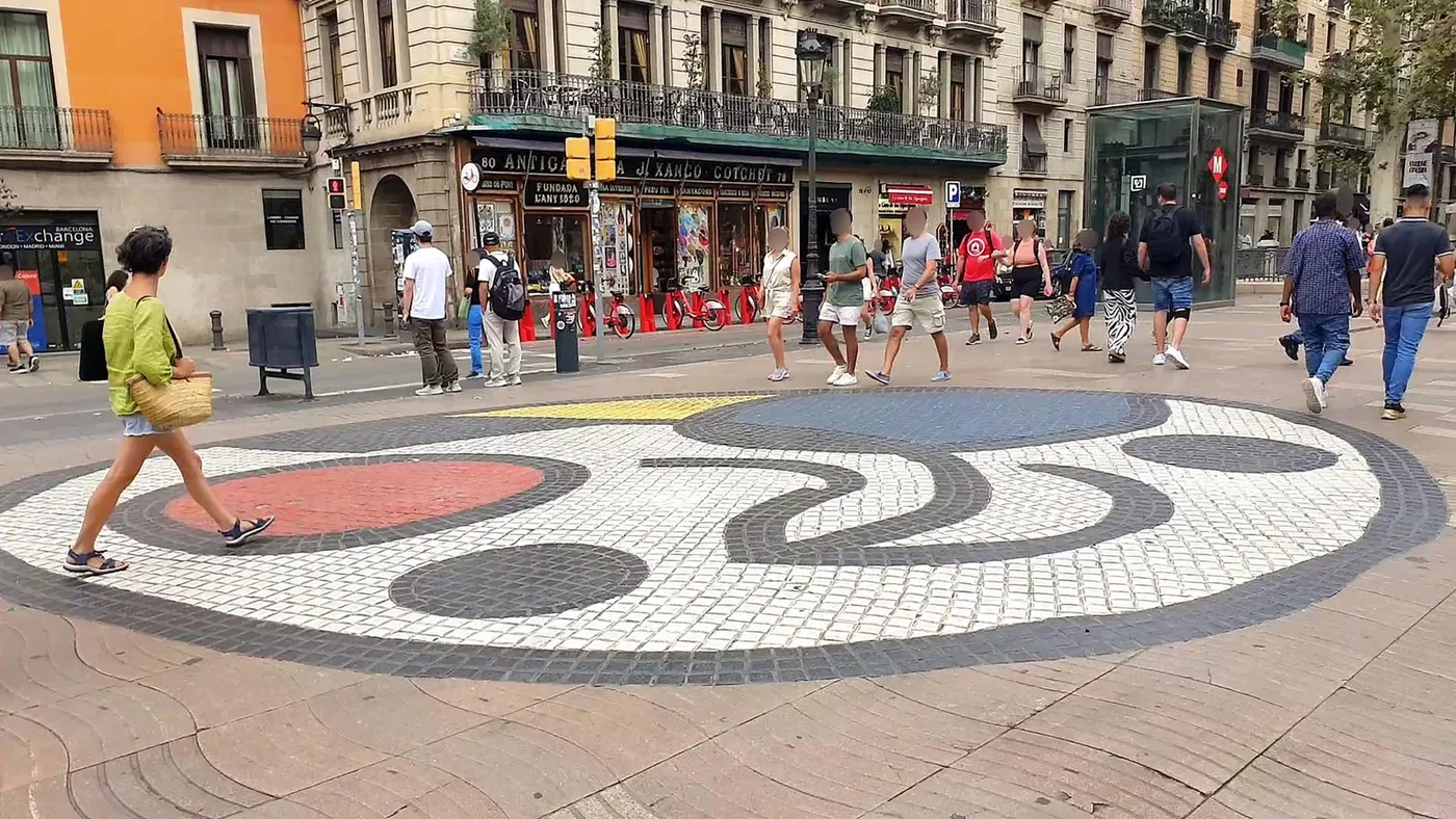 Mosaic de Joan Miró à Barcelone, Espagne