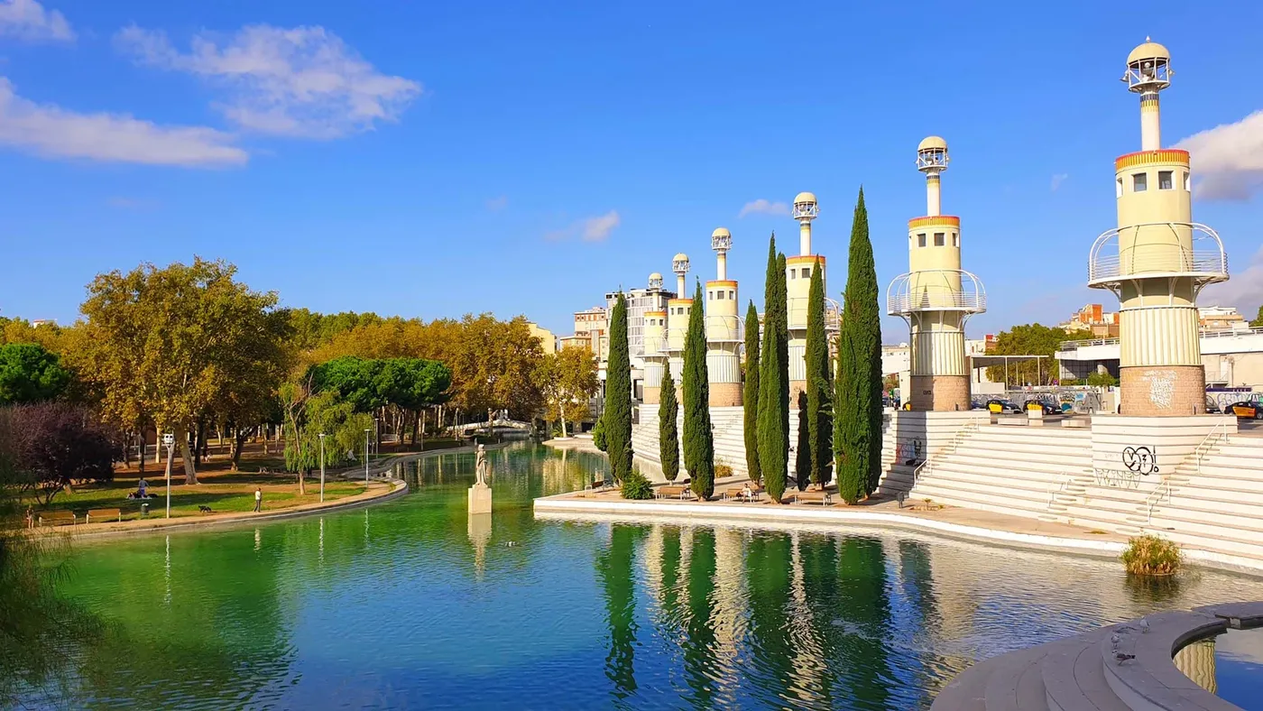 Parc de l'Espanya Industrial à Barcelone, Espagne
