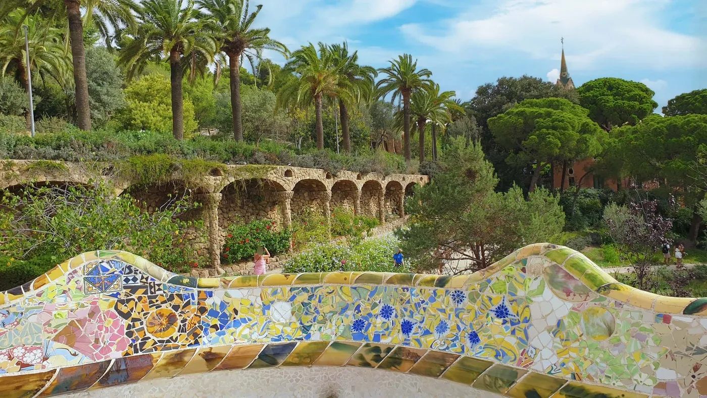 Parc Güell à Barcelone, Espagne