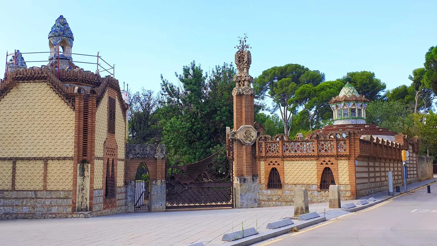 Pavillon Güell à Barcelone, Espagne