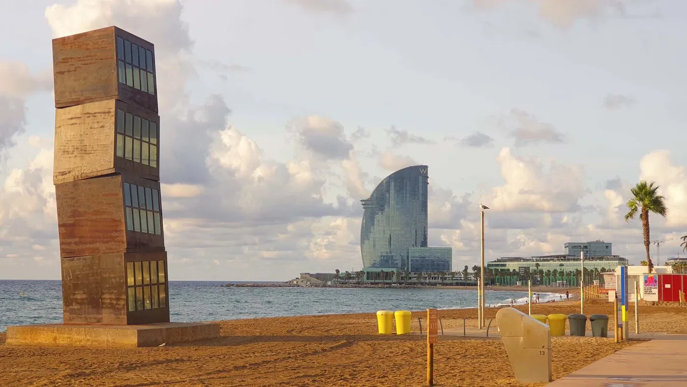 Platja de la Barceloneta à Barcelone, Espagne