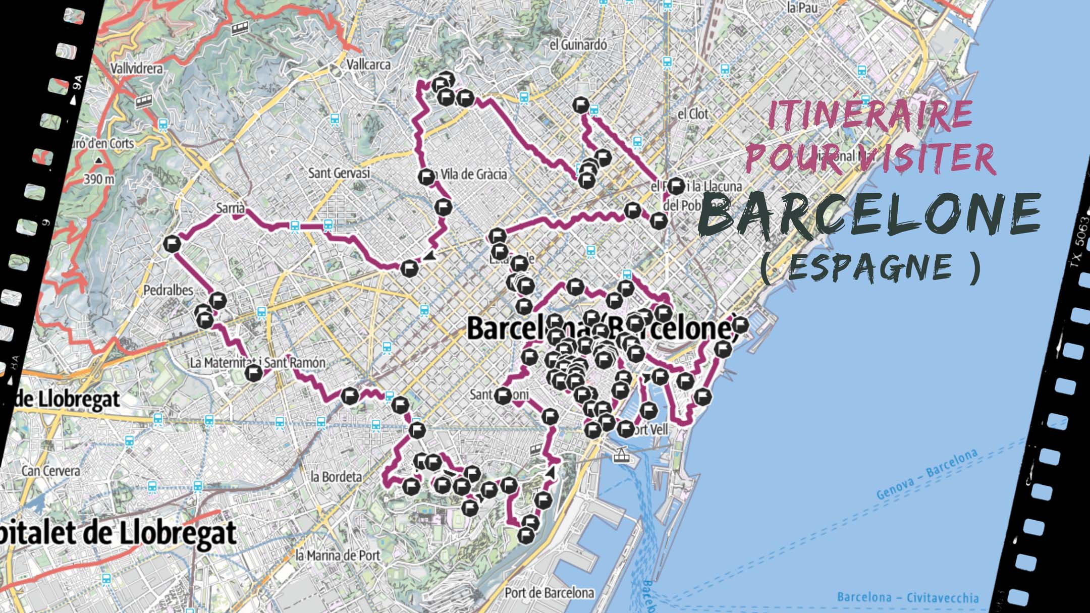 itineraire pour visiter Barcelone en Espagne