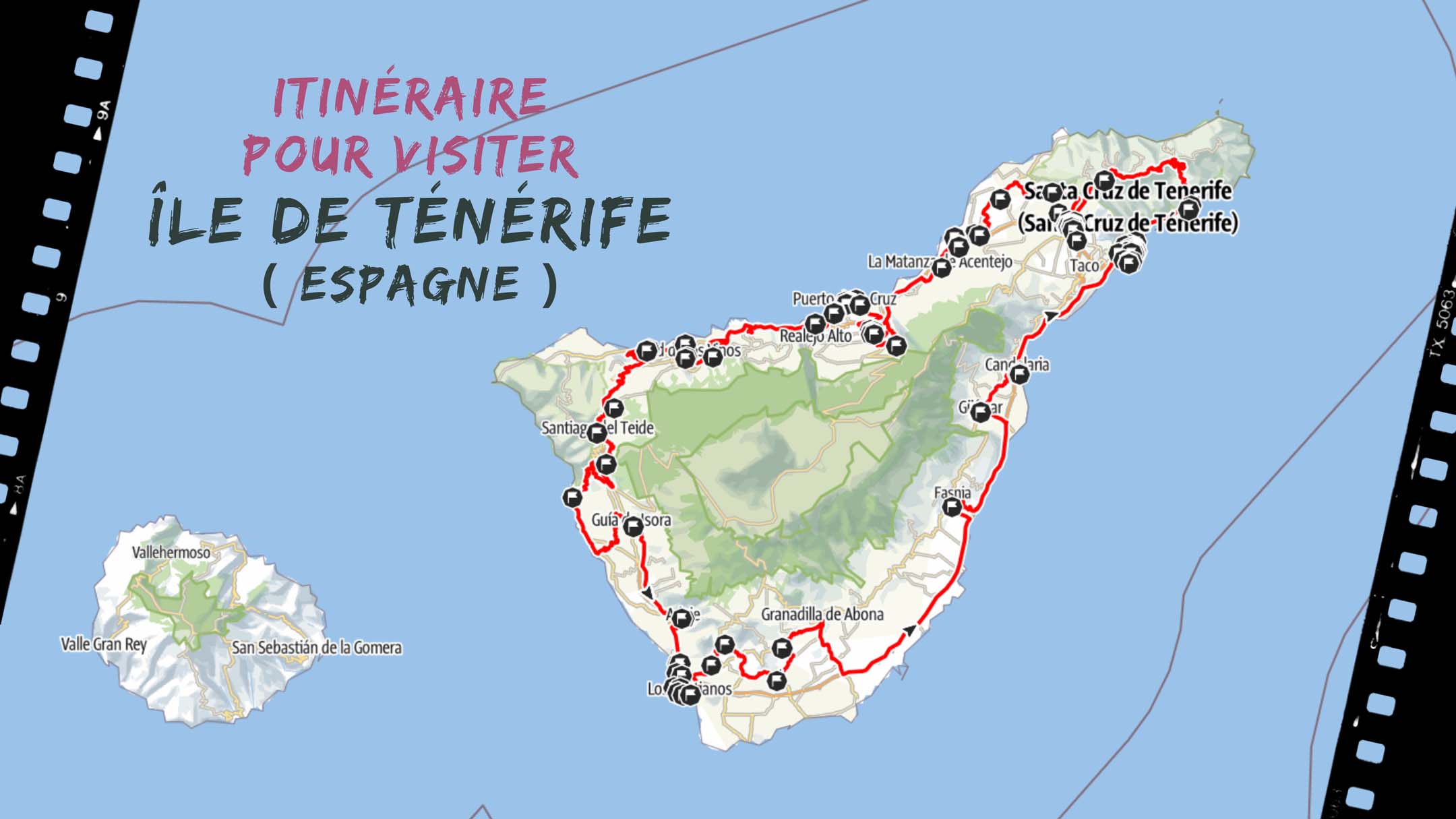 itineraire pour visiter l'île de Ténérife en espagne