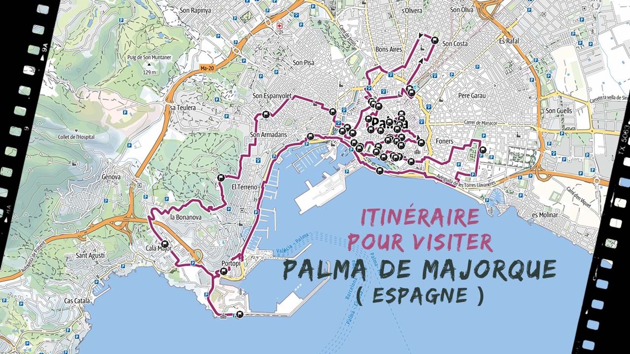 itineraire pour visiter Palma de Majorque en Espagne
