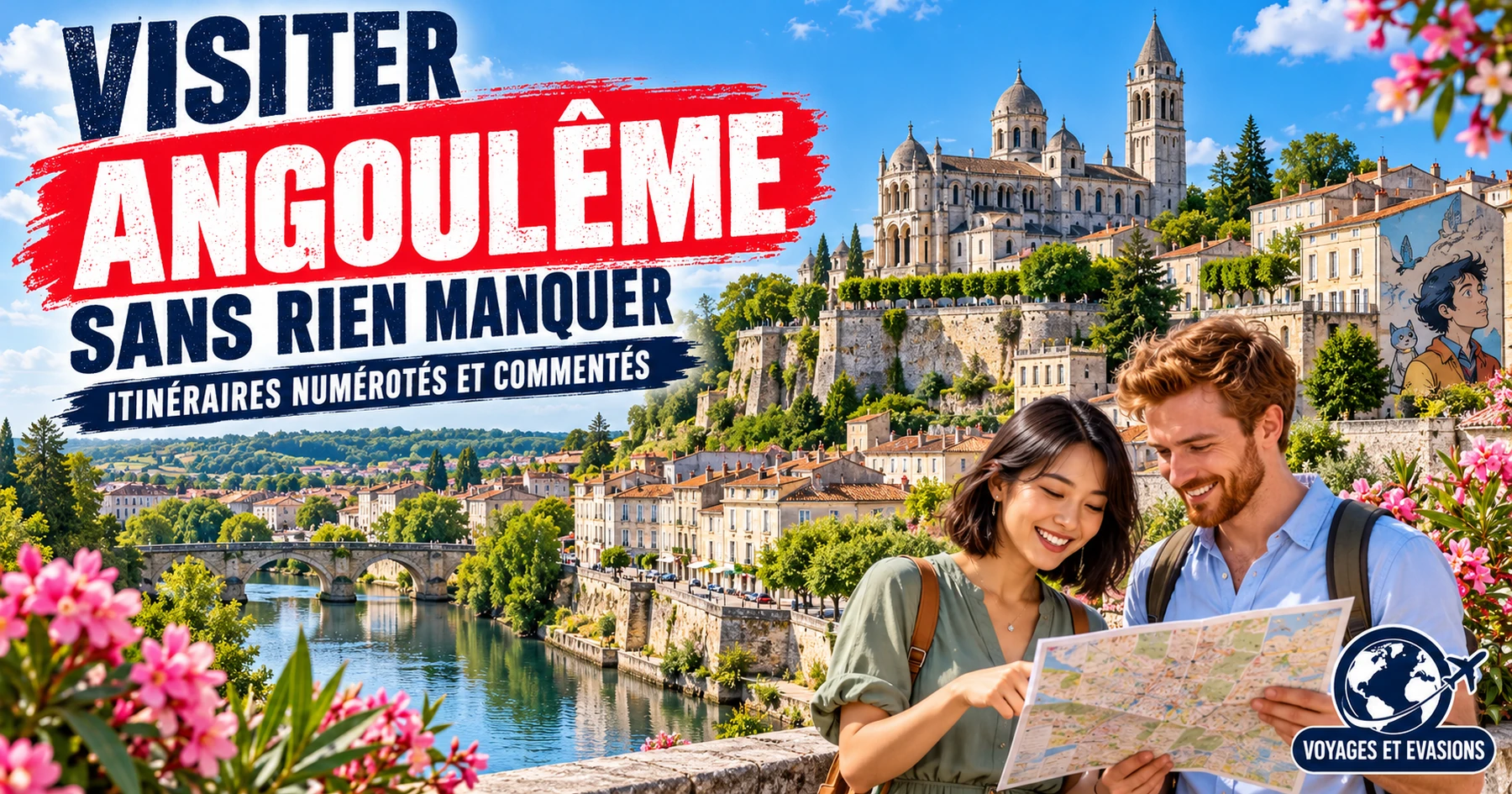 Visiter Angoulême : itinéraires numérotés et commentés