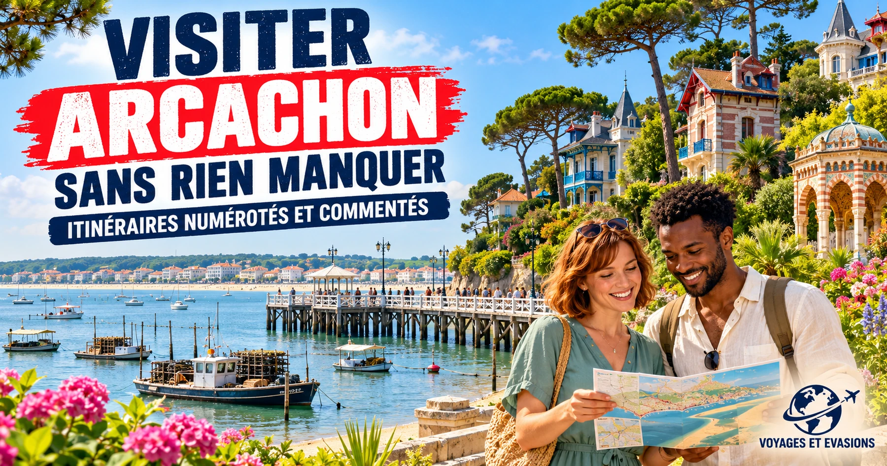 Visiter Arcachon : itinéraires numérotés et commentés