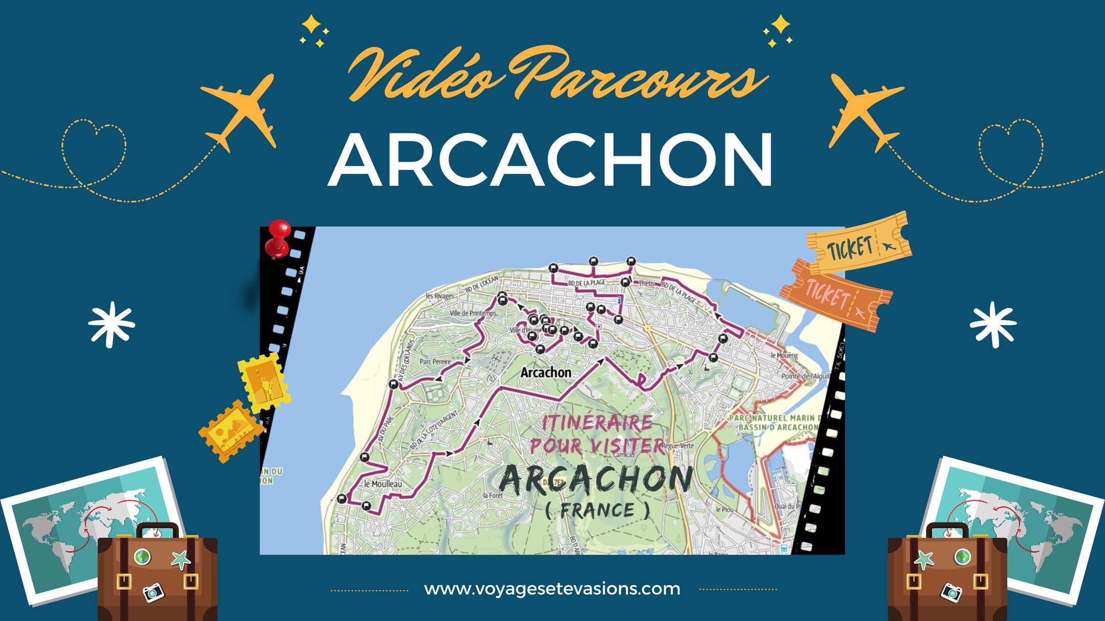 vidéo parcours Arcachon en France