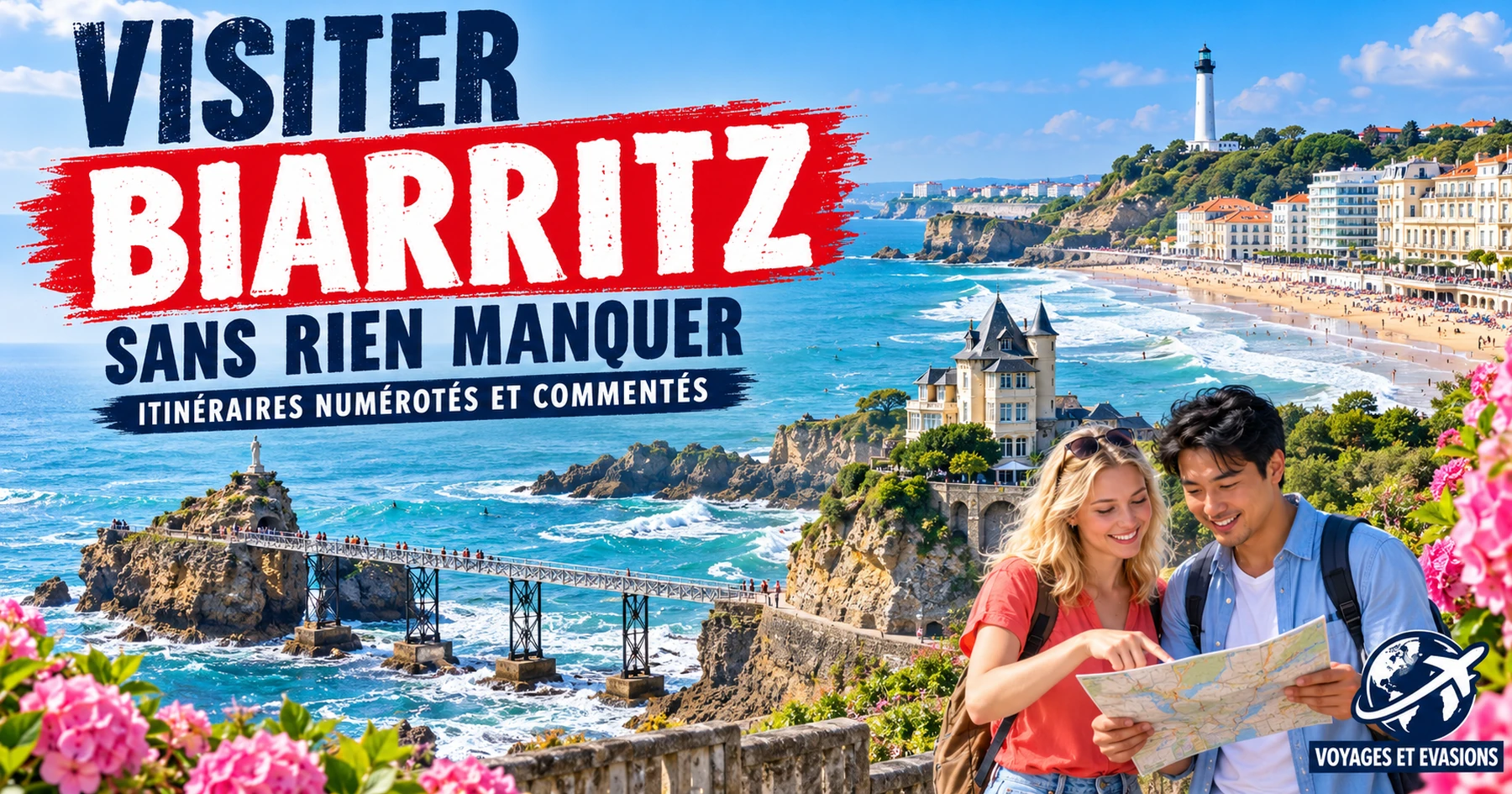 Visiter Biarritz : itinéraires numérotés et commentés