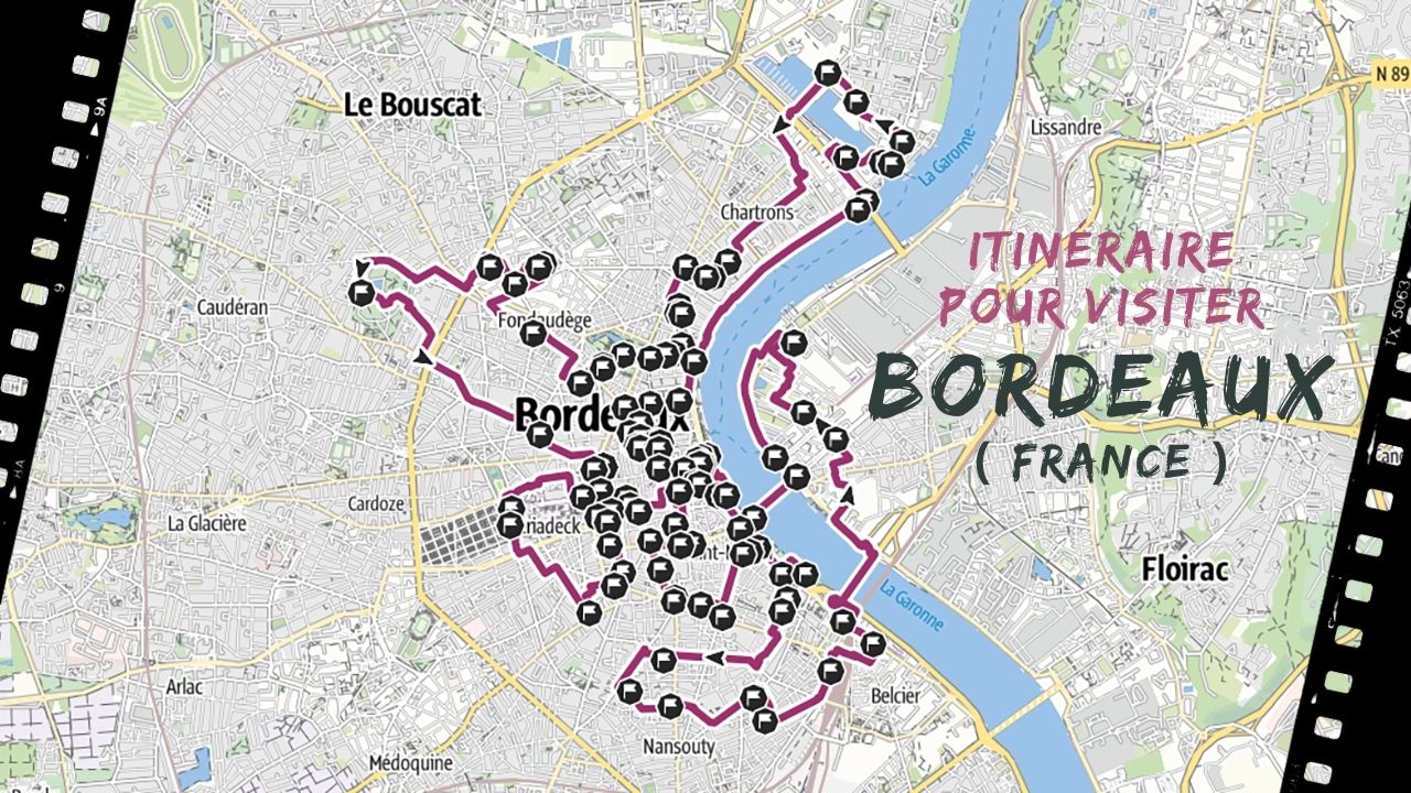 itineraire pour visiter bordeaux en france