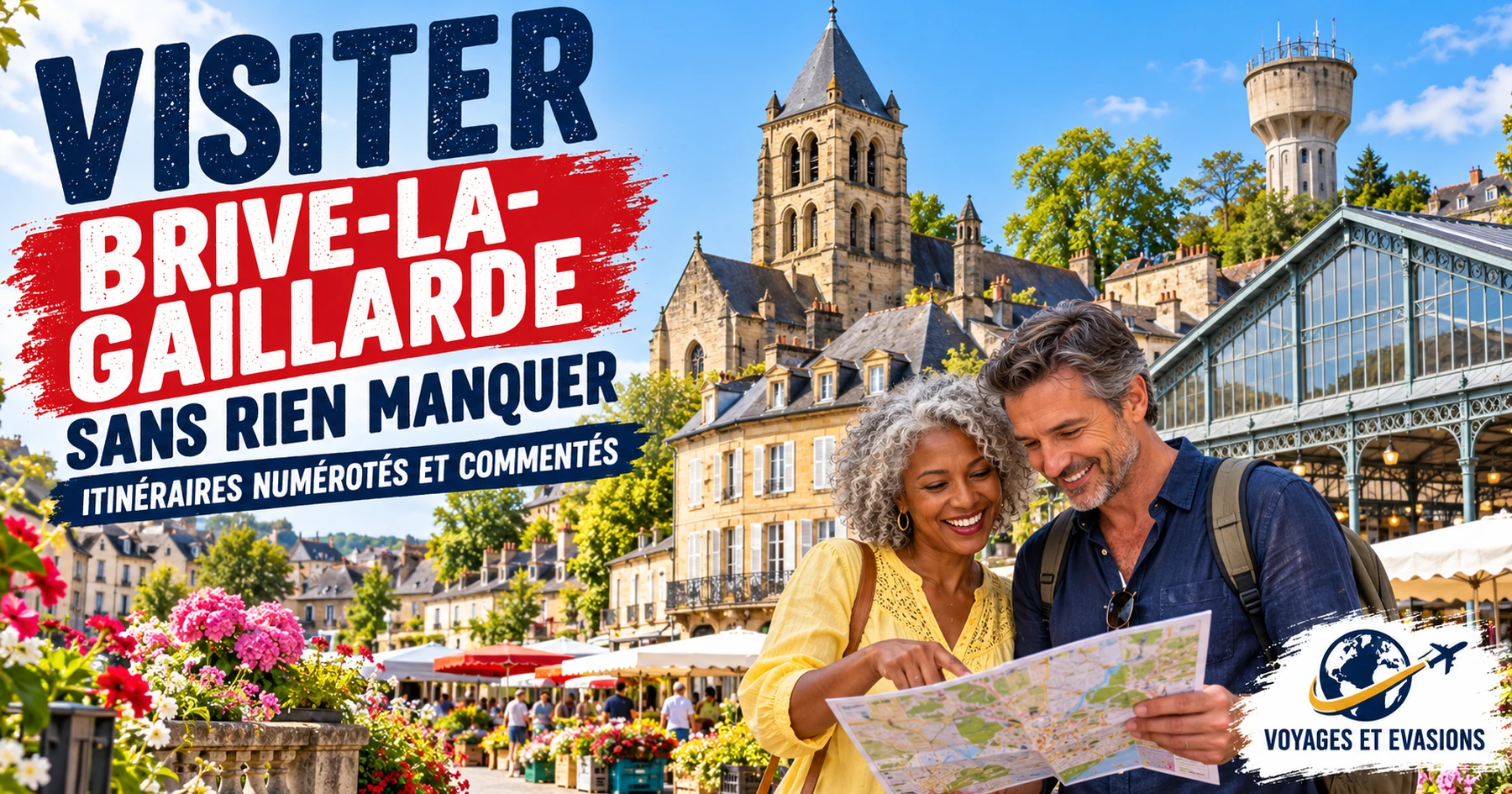 Visiter Brive-la-Gaillarde : itinéraires numérotés et commentés