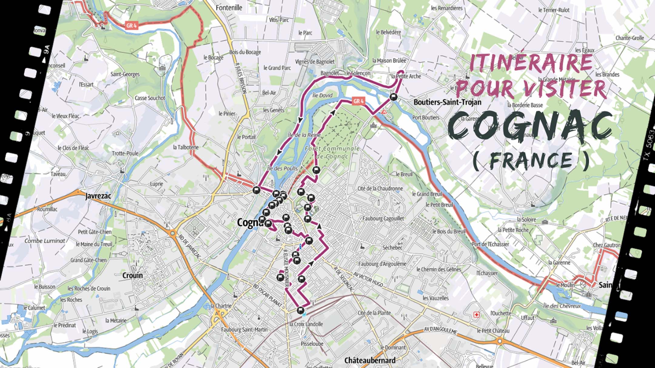 itineraire pour visiter Cognac en France