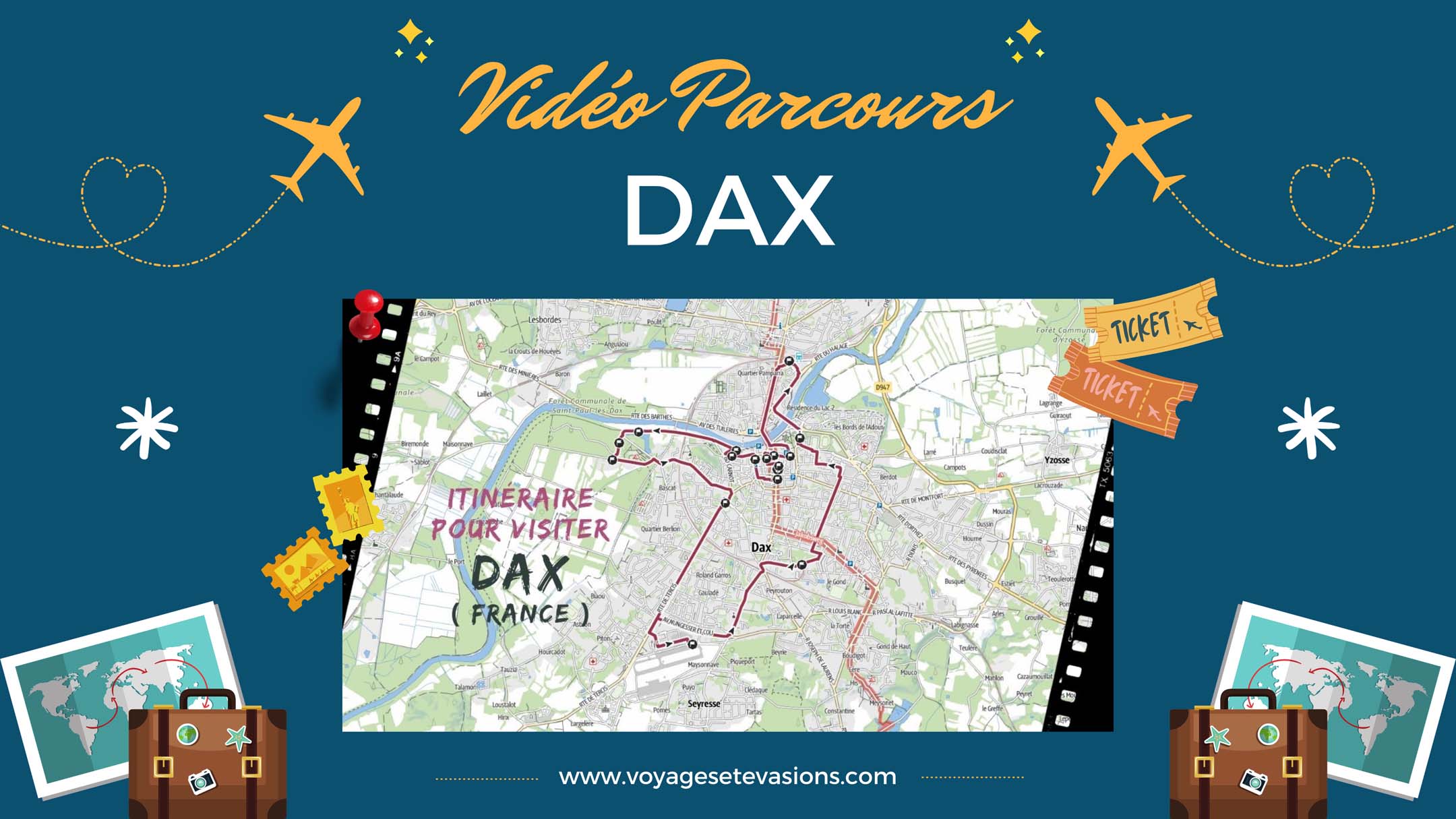 vidéo parcours Dax en France