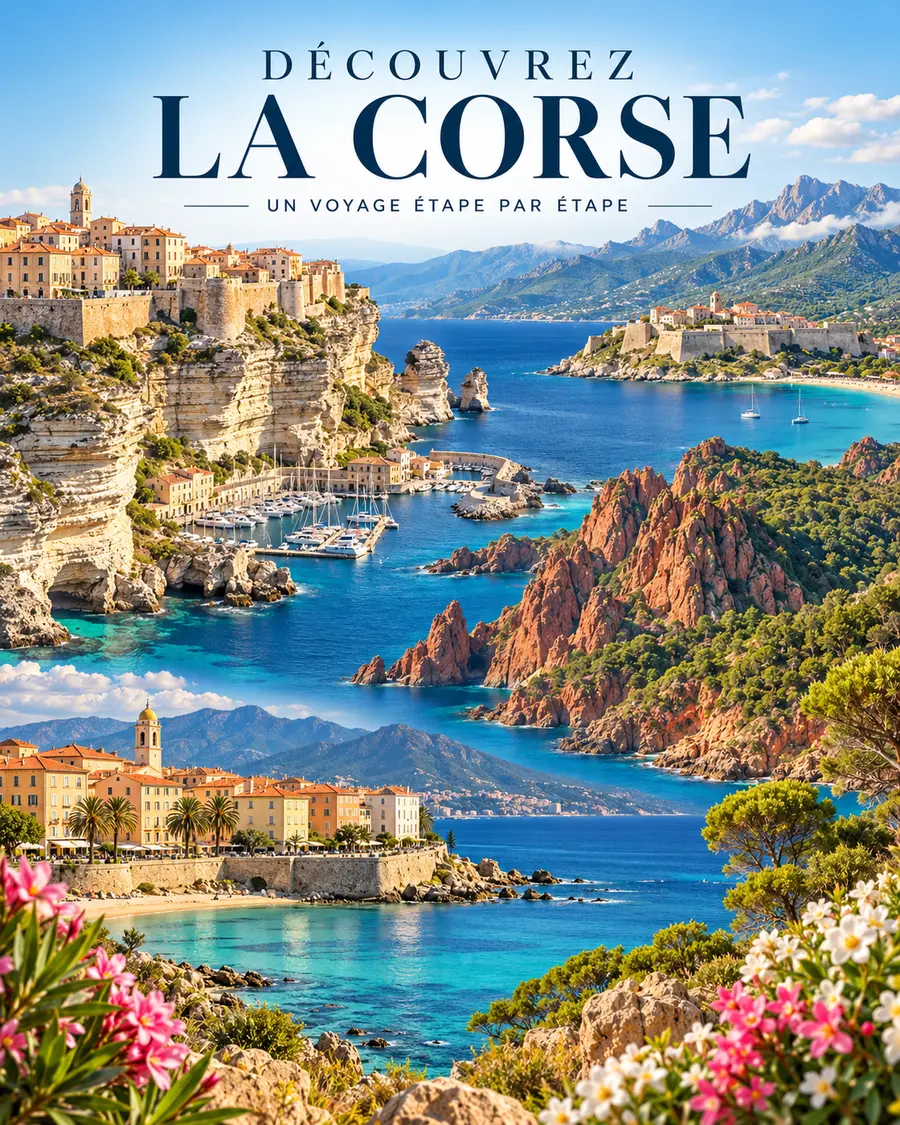 Découvrez la Corse, un voyage étape par étape