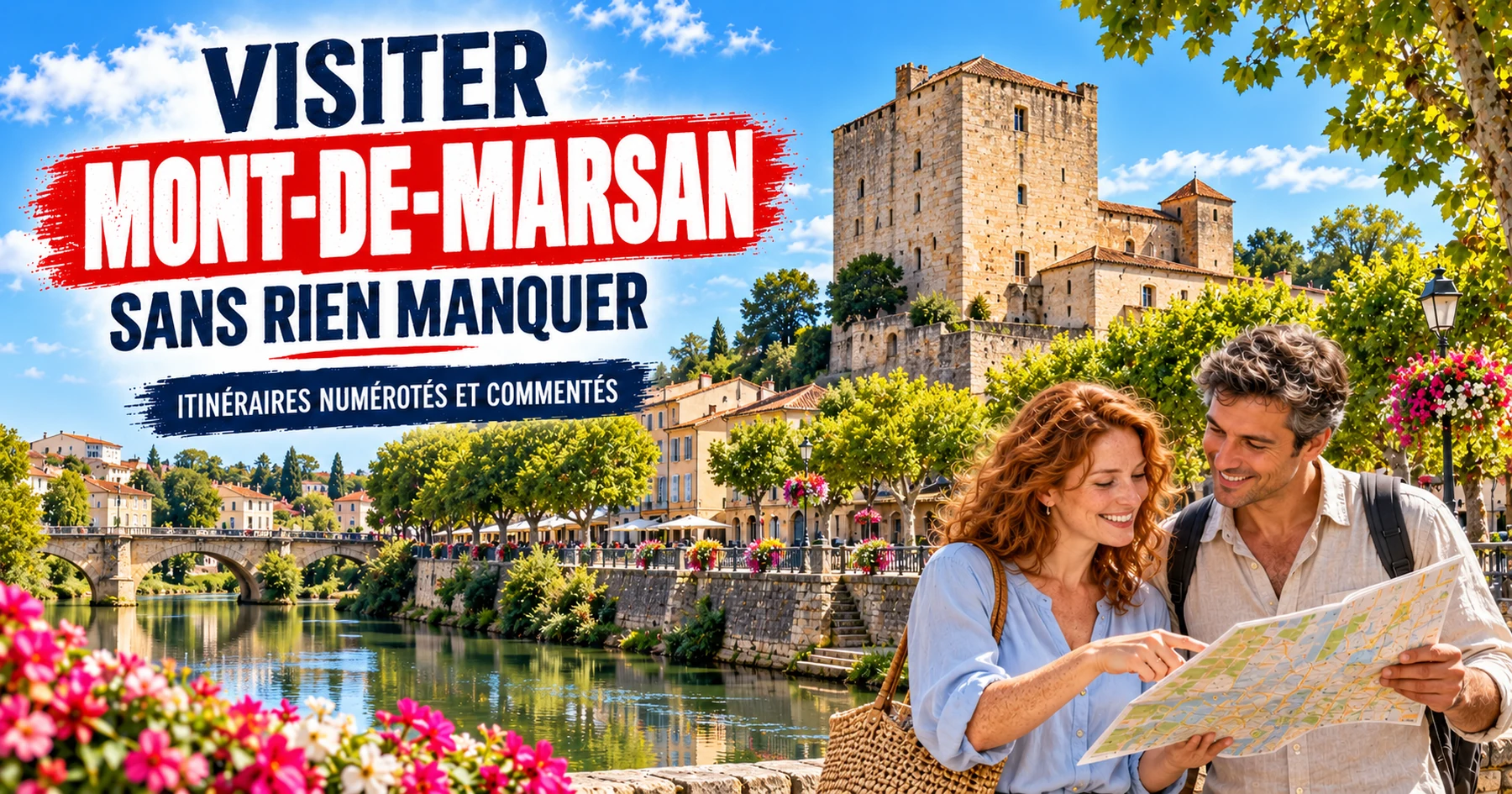 Visiter Mont-de-Marsan — itinéraires numérotés et commentés