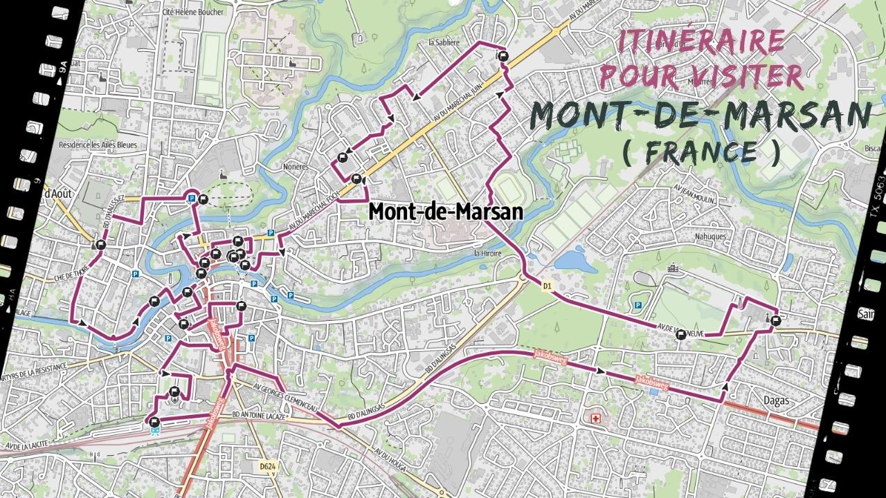itineraire pour visiter Mont-de-Marsan en France