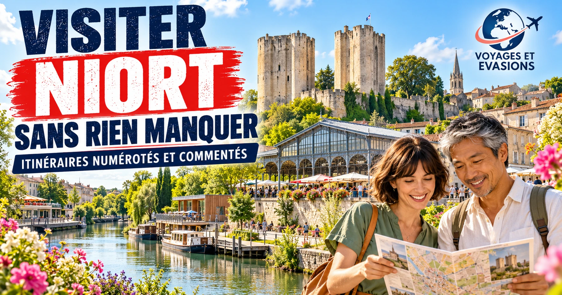 Visiter Niort : itinéraires numérotés et commentés