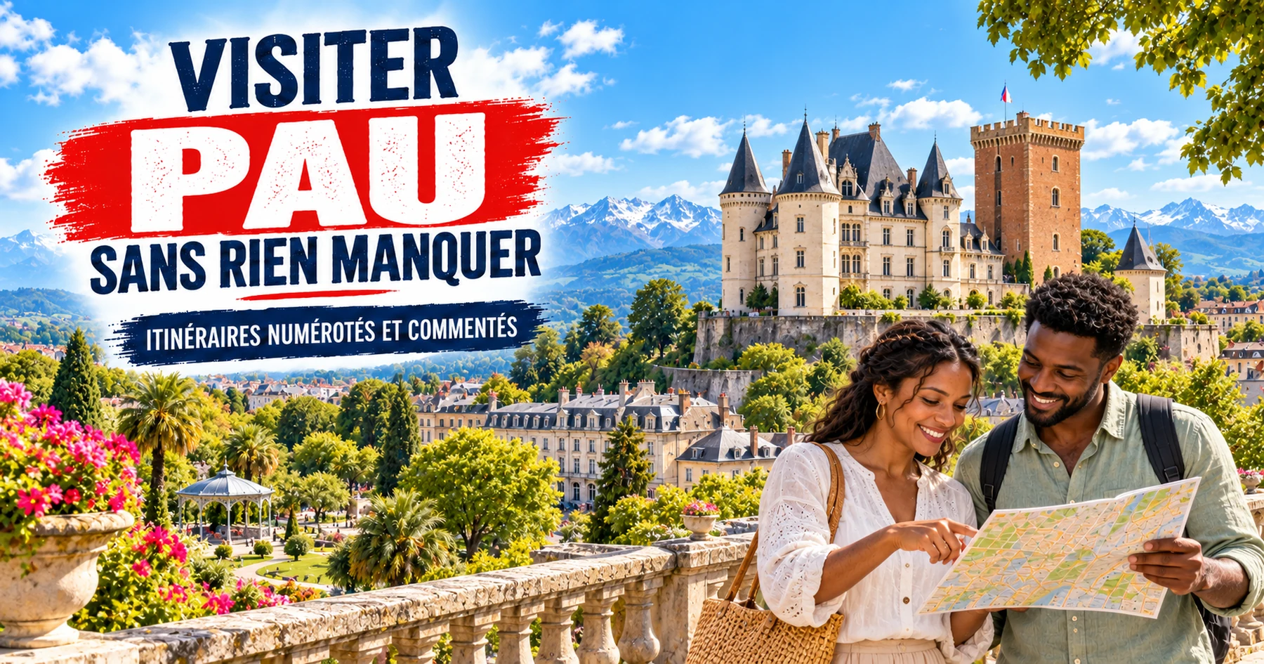 Visiter Pau — itinéraires numérotés et commentés