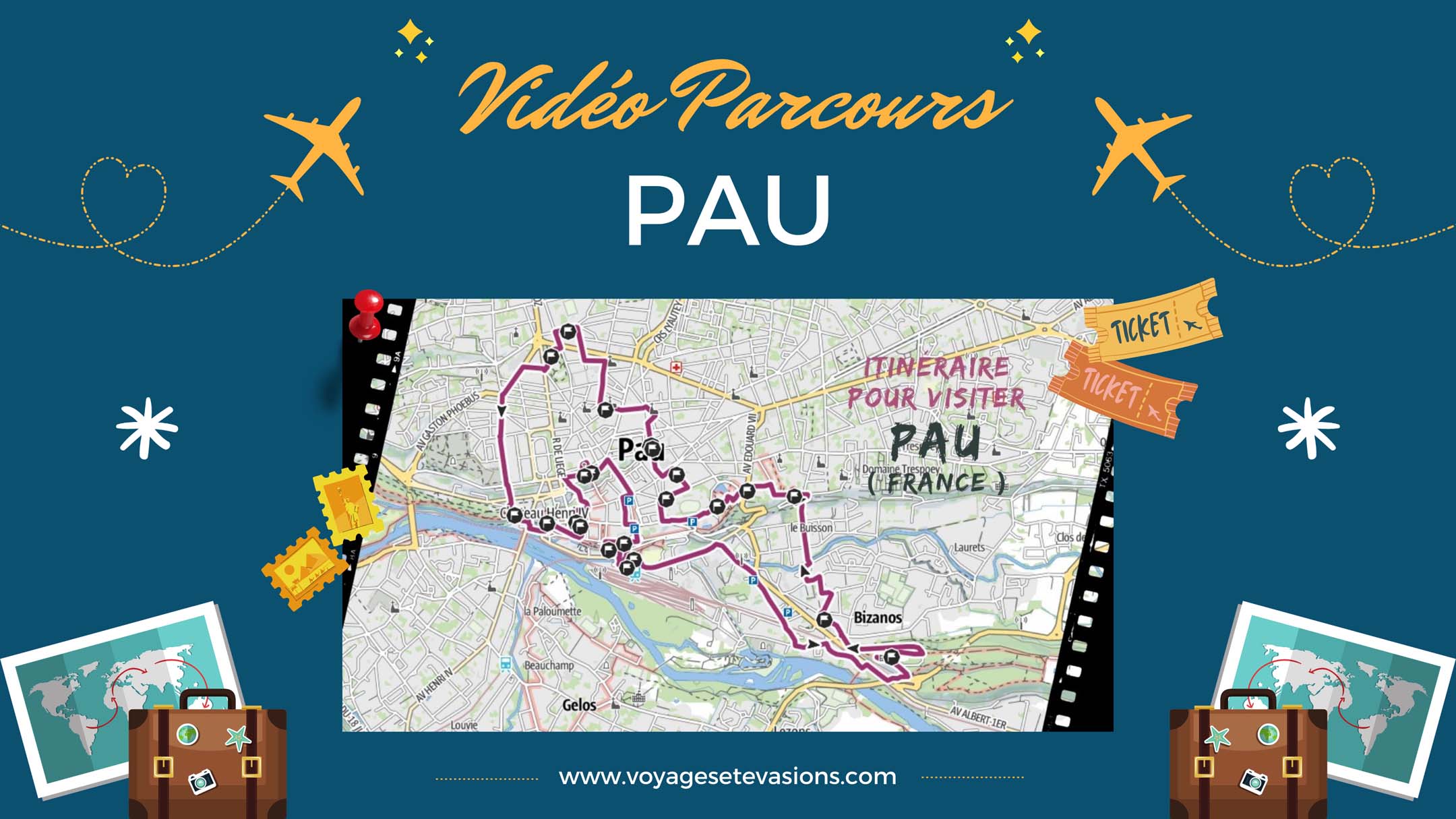 vidéo parcours Pau en France