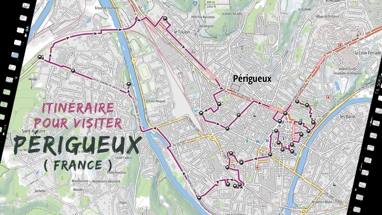 itineraire pour visiter Périgueux en france