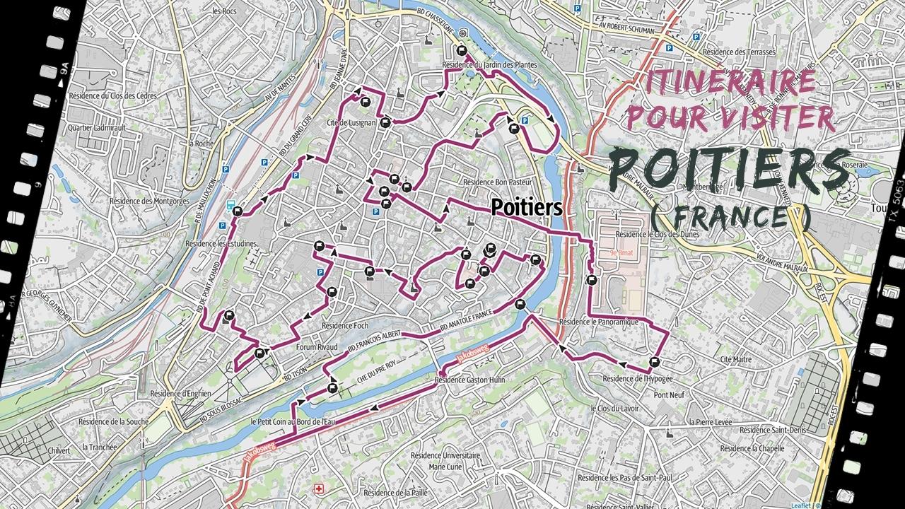 itineraire pour visiter Poitiers en france