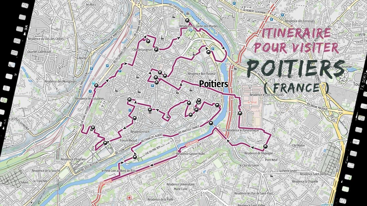 itineraire pour visiter Poitiers en France