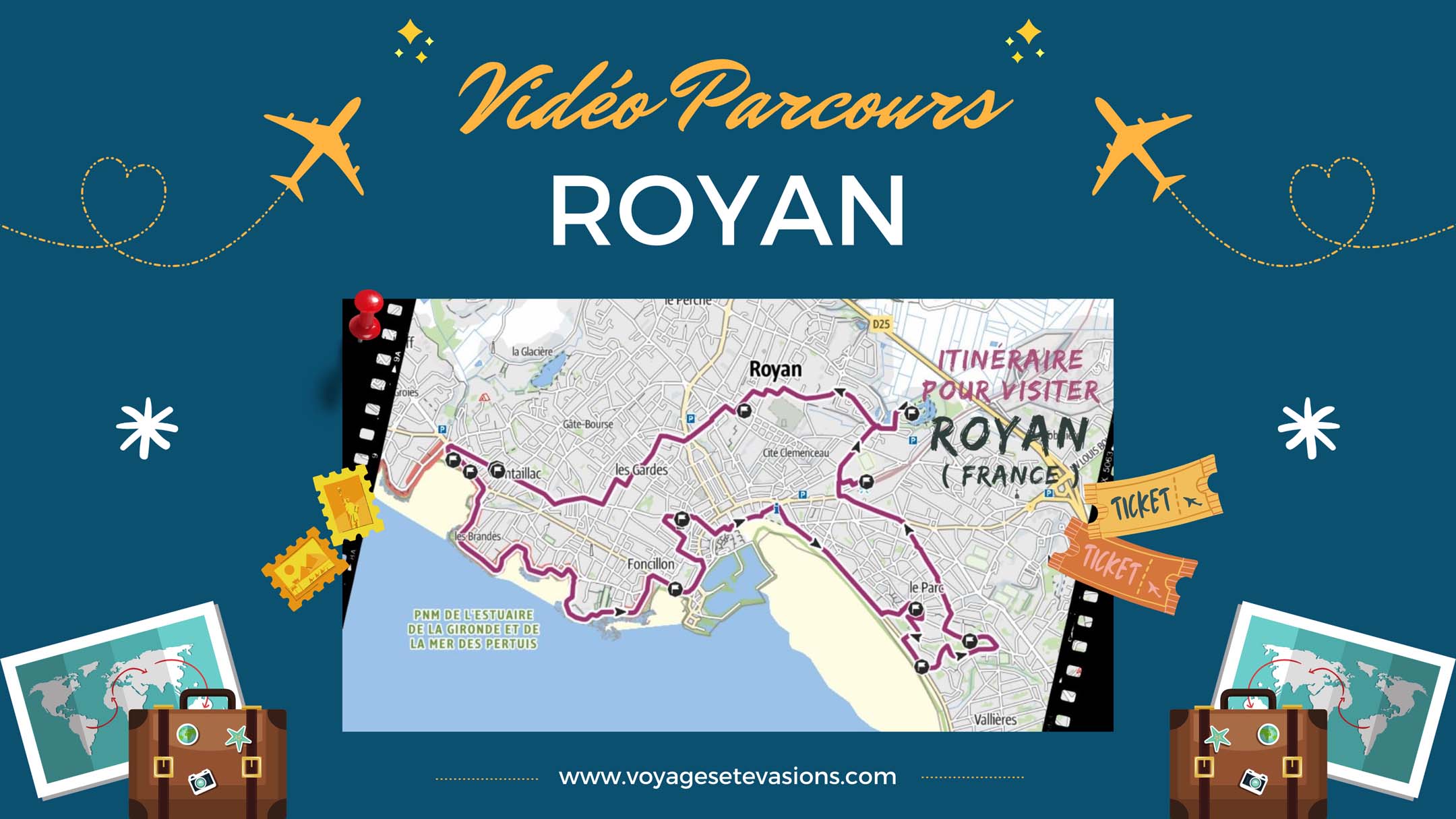 vidéo parcours Royan en France