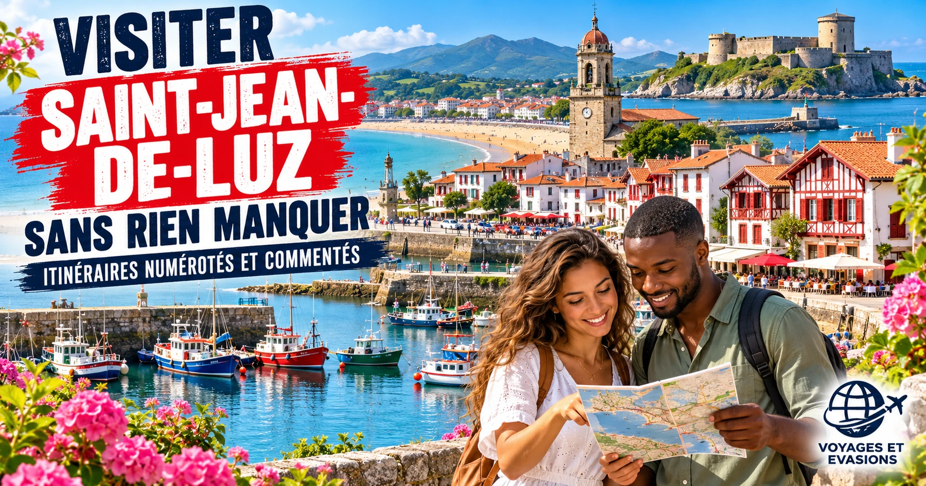 Visiter Saint-Jean-de-Luz : itinéraires numérotés et commentés