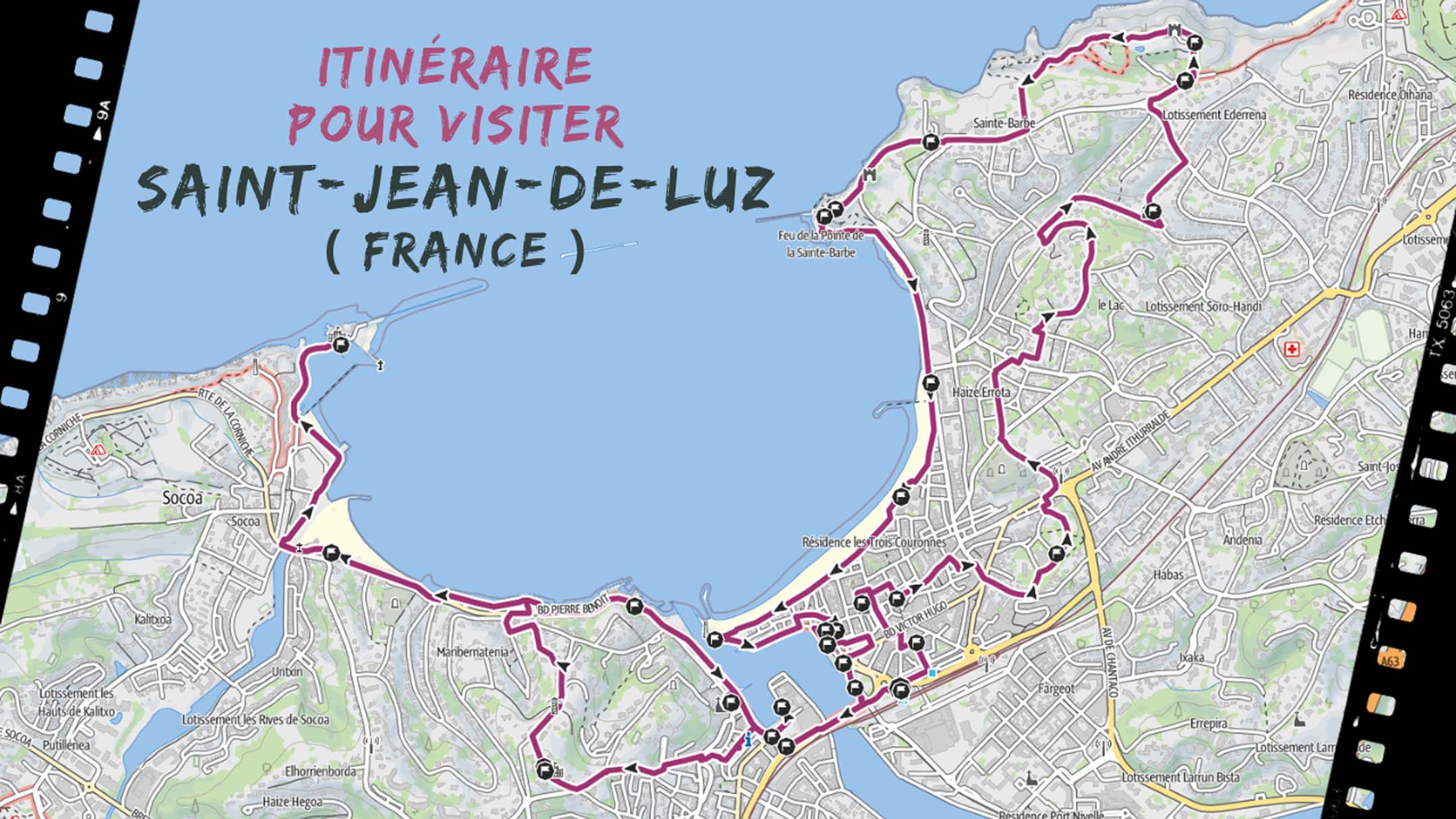 itineraire pour visiter Saint-Jean-de-Luz en France