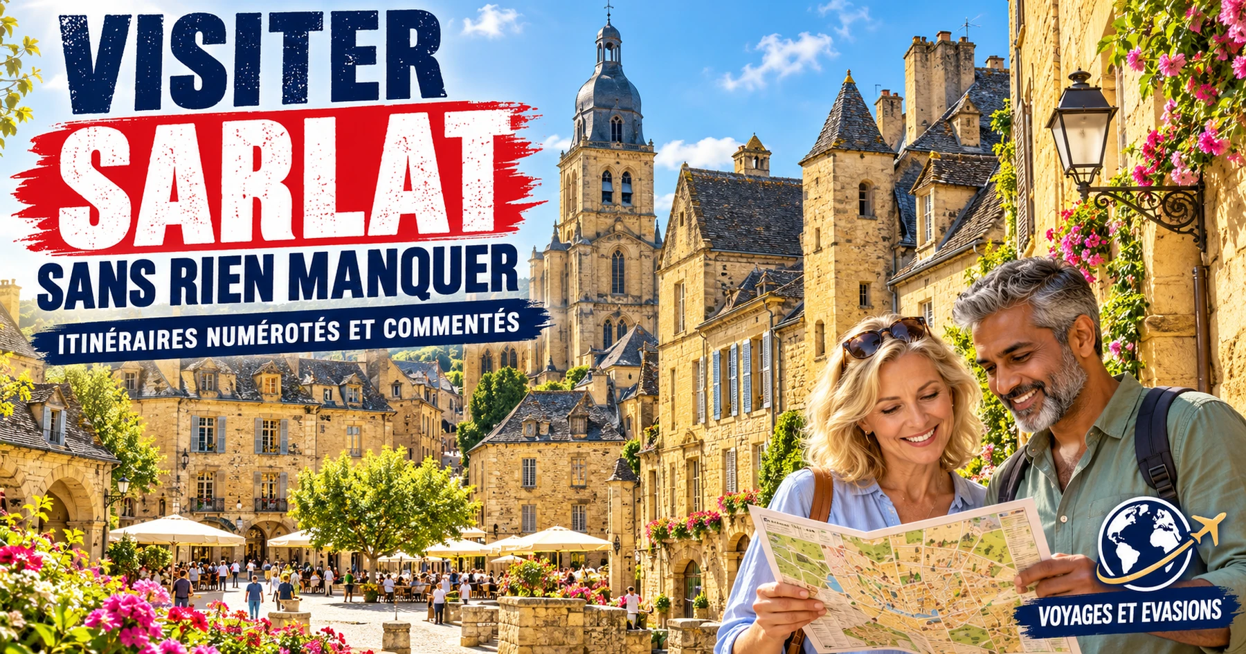 Visiter Sarlat : itinéraires numérotés et commentés
