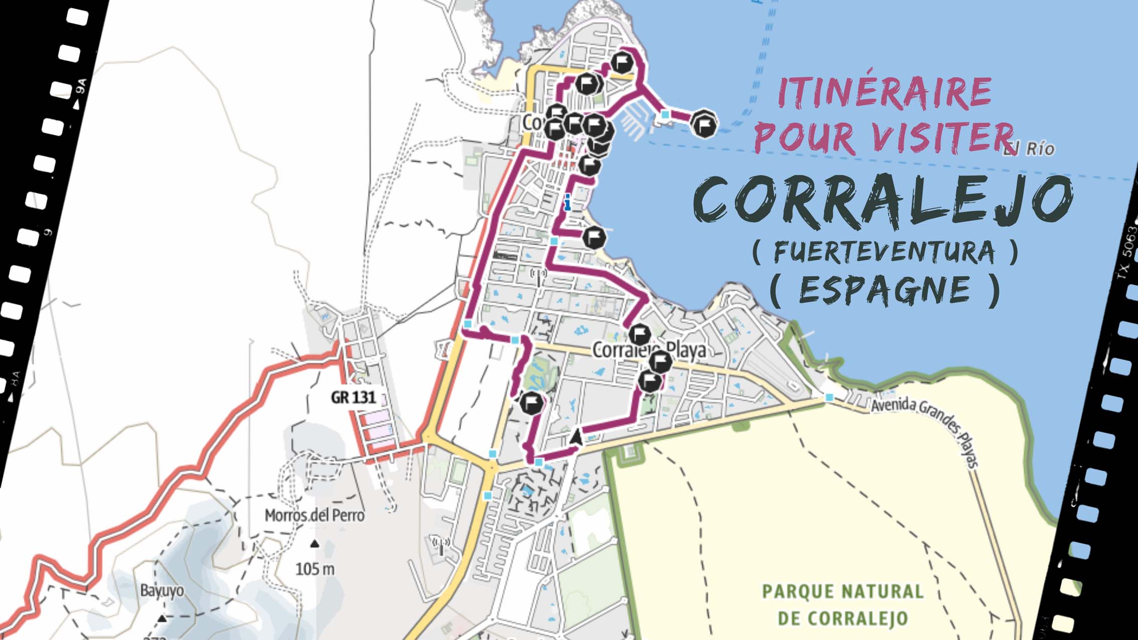 itineraire pour visiter Corralejo en Fuerteventura