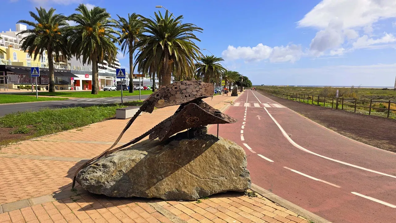 Sculpture des Raies mantas — Morro Jable