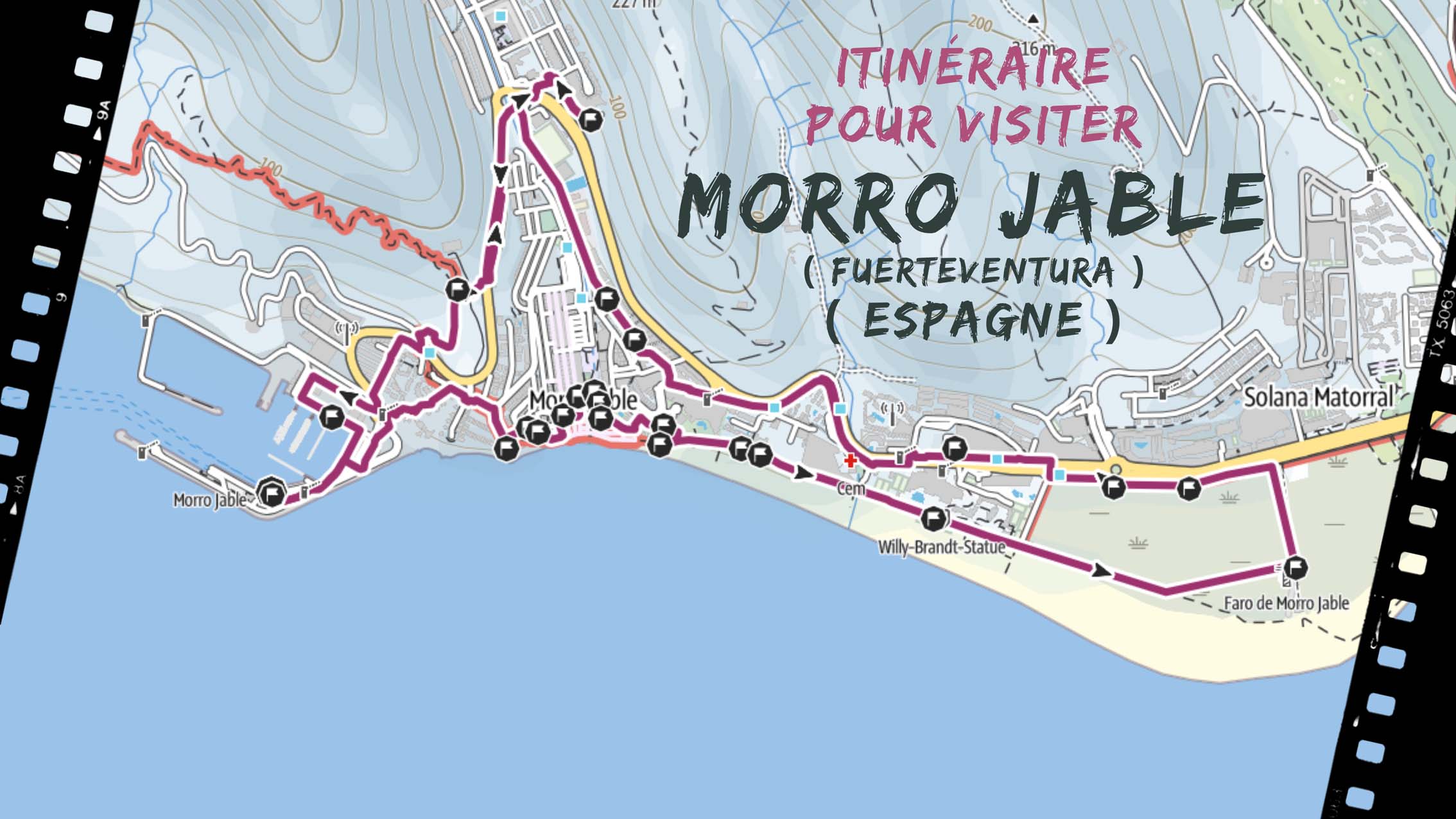 itineraire pour visiter Morro Jable en Fuerteventura