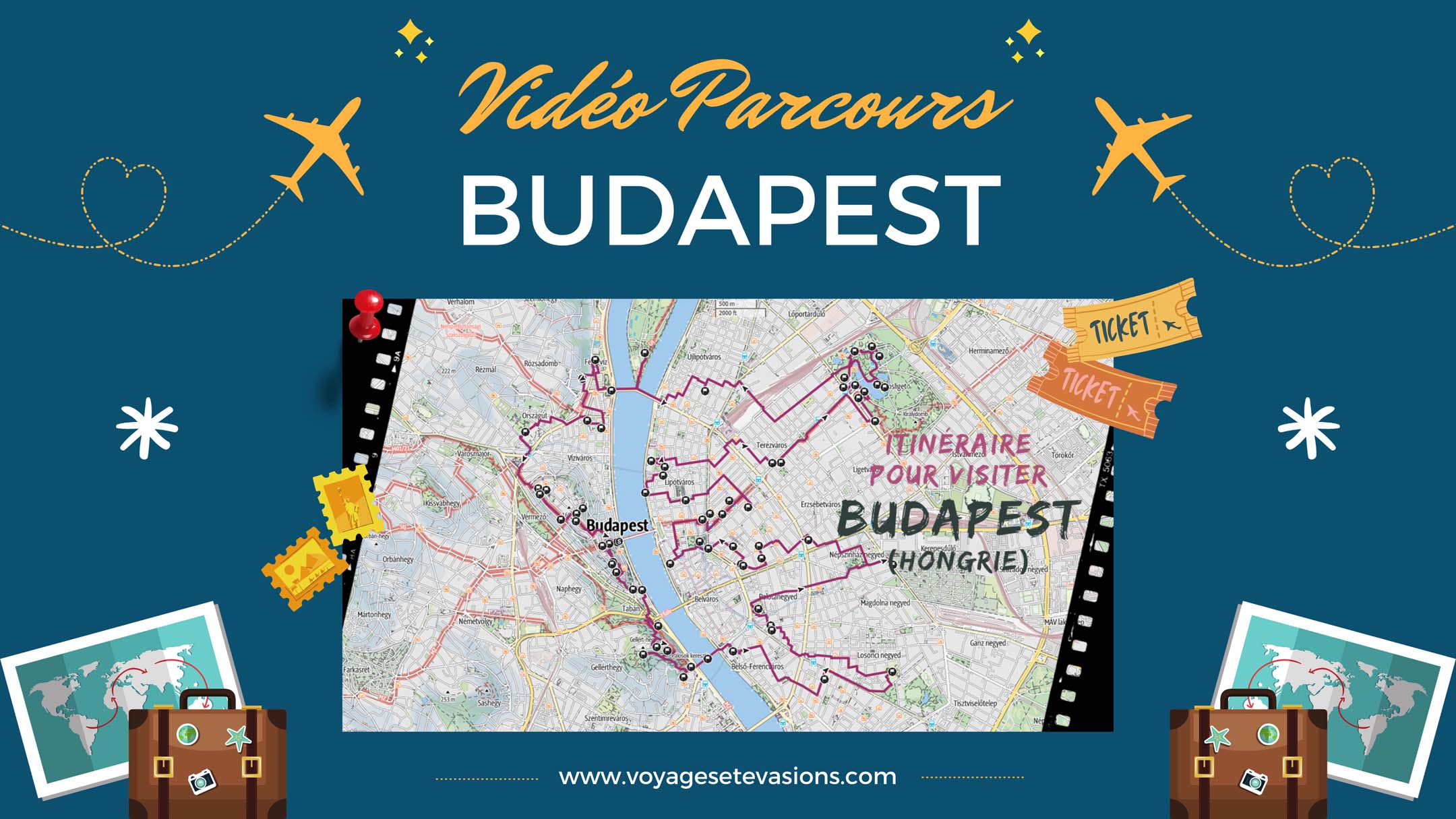 vidéo parcours Budapest en Hongrie
