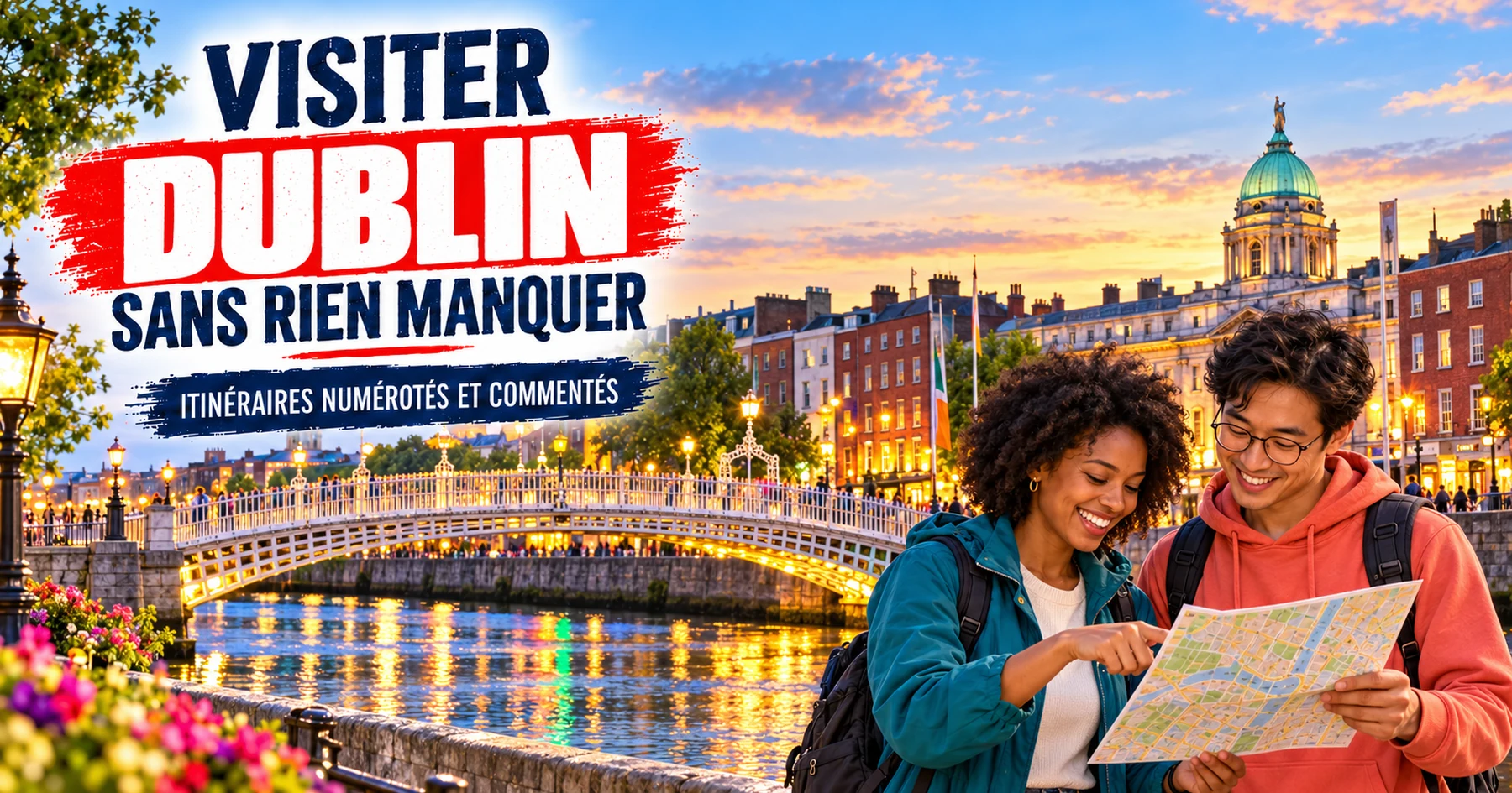 Visiter Dublin : itinéraires numérotés et commentés