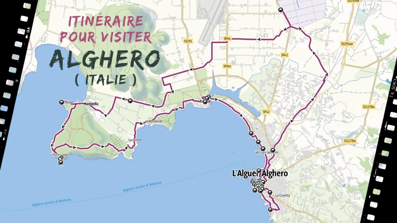 itineraire pour visiter Alghero en Italie