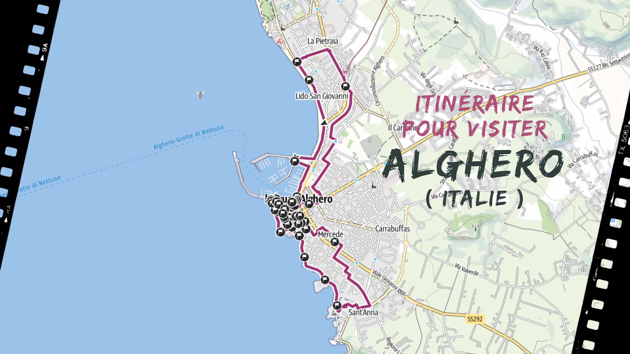 itineraire pour visiter Alghero en Italie