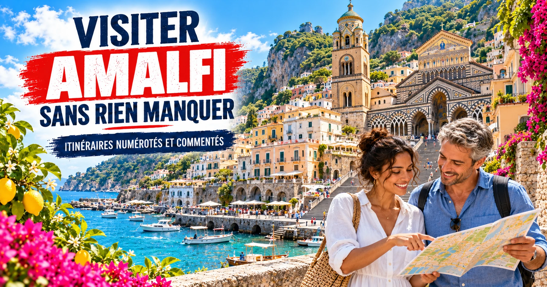 Visiter Amalfi — itinéraires numérotés et commentés
