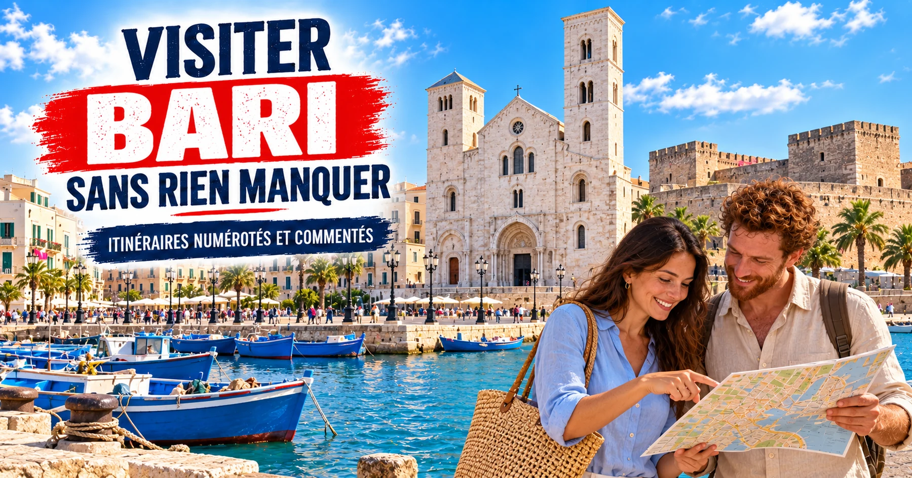 Visiter Bari — itinéraires numérotés et commentés
