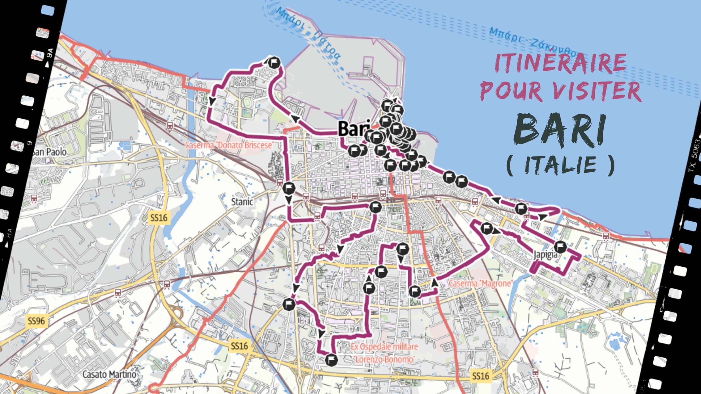 itineraire pour visiter Bari en Italie