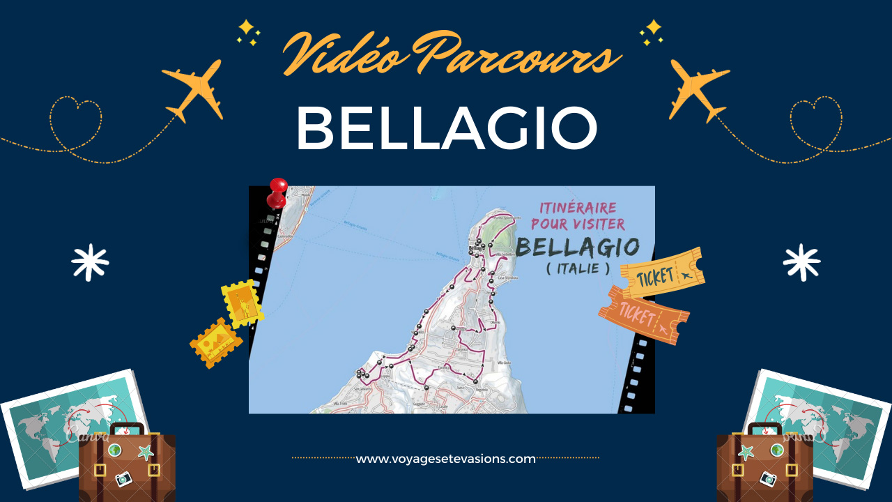 vidéo parcours Bellagio en Italie